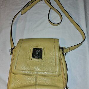 Tignanello - golden yelllow leather bag